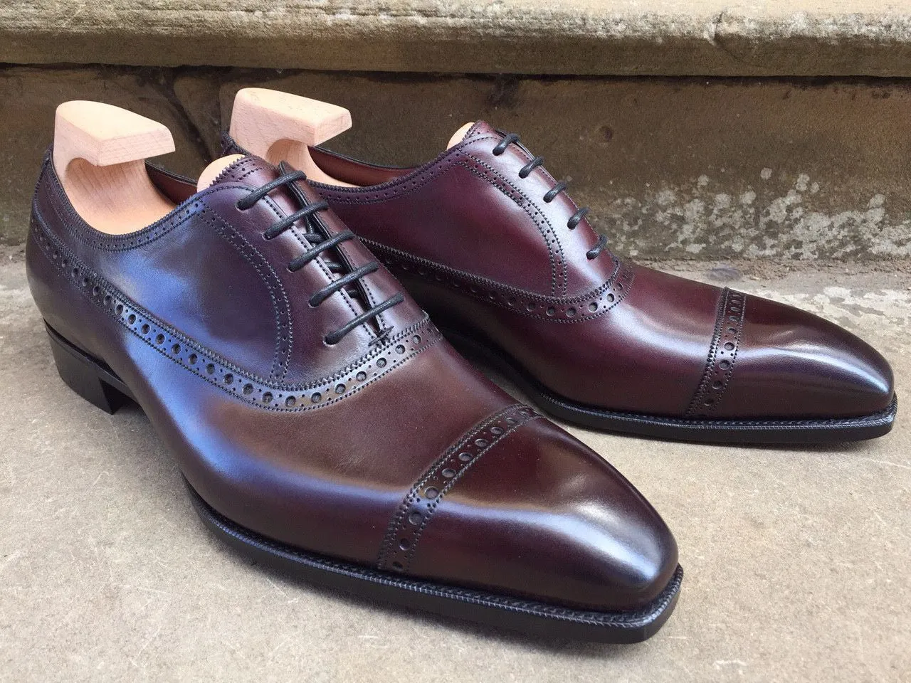 "Warwick" in Vintage Rioja Calf - Deco