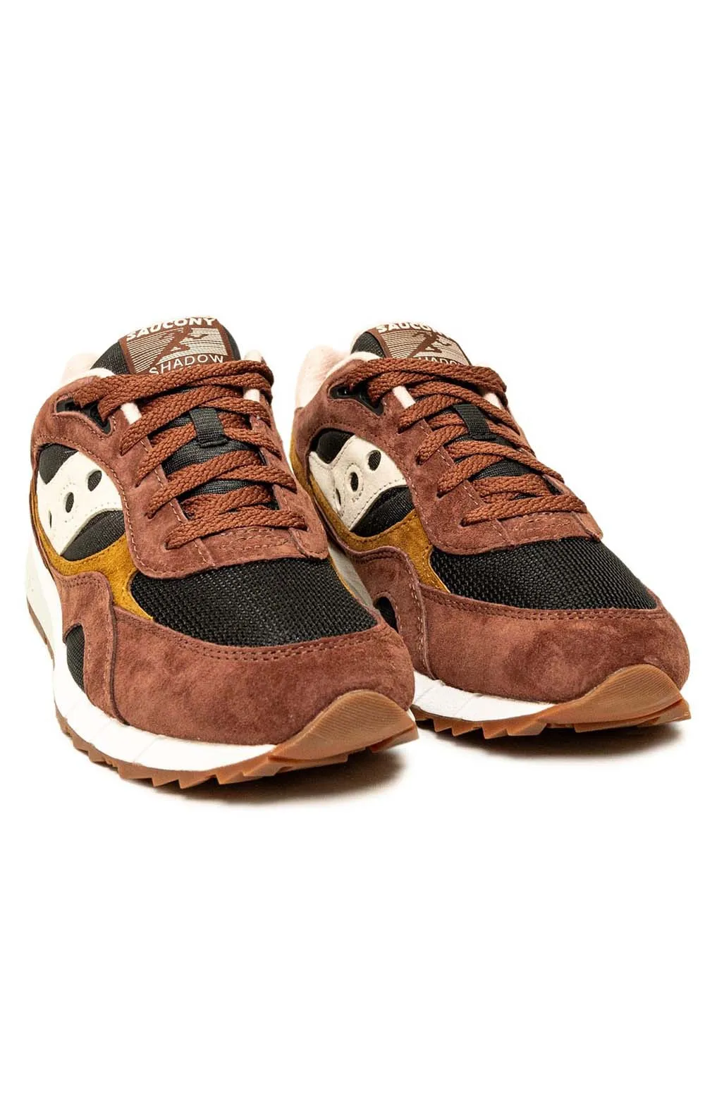 Saucony Shadow 6000 Retro Running Shoes - Brown/Black