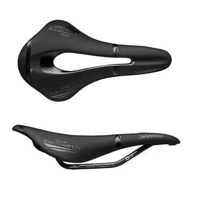 SELLE SAN MARCO Saddle Shortfit DYNAMIC OPEN -  250x144 mm Black Manganese Rail