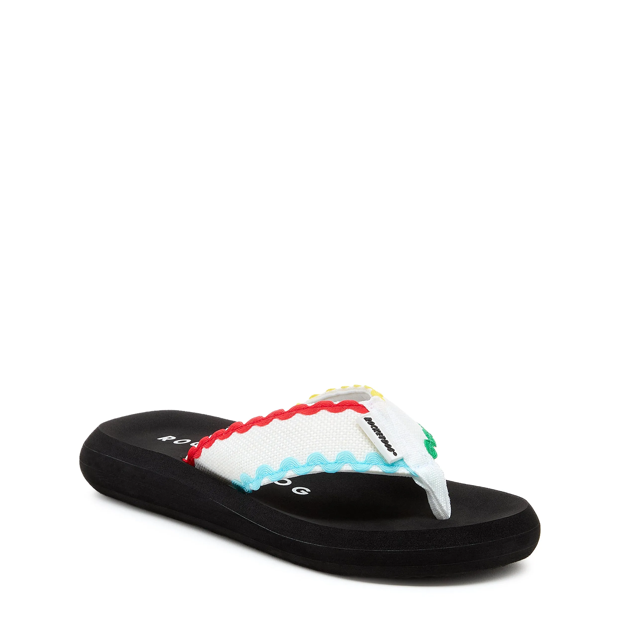 Spotlight White Multi Flip Flop