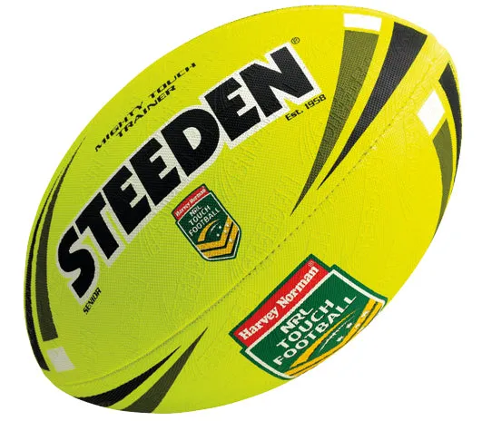 Steeden NRL Mighty Touch Trainer Senior Football - Yellow