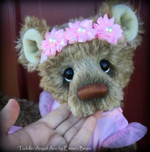 Toddler Avigail Ava - 17in MOHAIR Artist toddler style Bear by Emmas Bears - OOAK