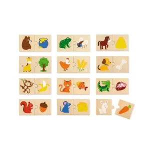 Viga Animals Feeding Puzzle Set