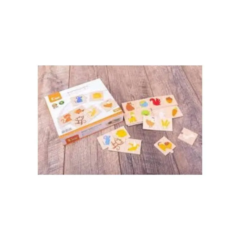 Viga Animals Feeding Puzzle Set