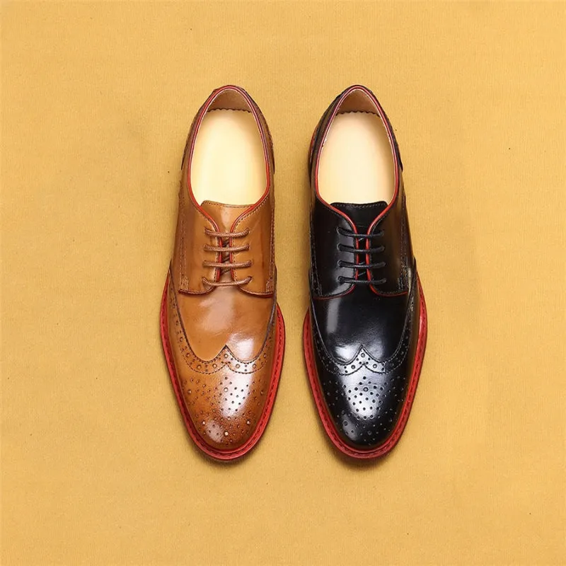 Vintage-Inspired Lace-up Vegan Leather Flat Oxford Shoes