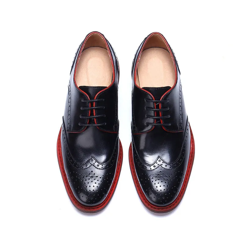 Vintage-Inspired Lace-up Vegan Leather Flat Oxford Shoes