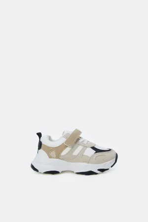 White Color Block Trainer