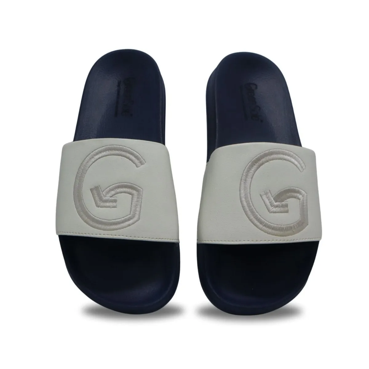 White Slider Men's Casual Slippers