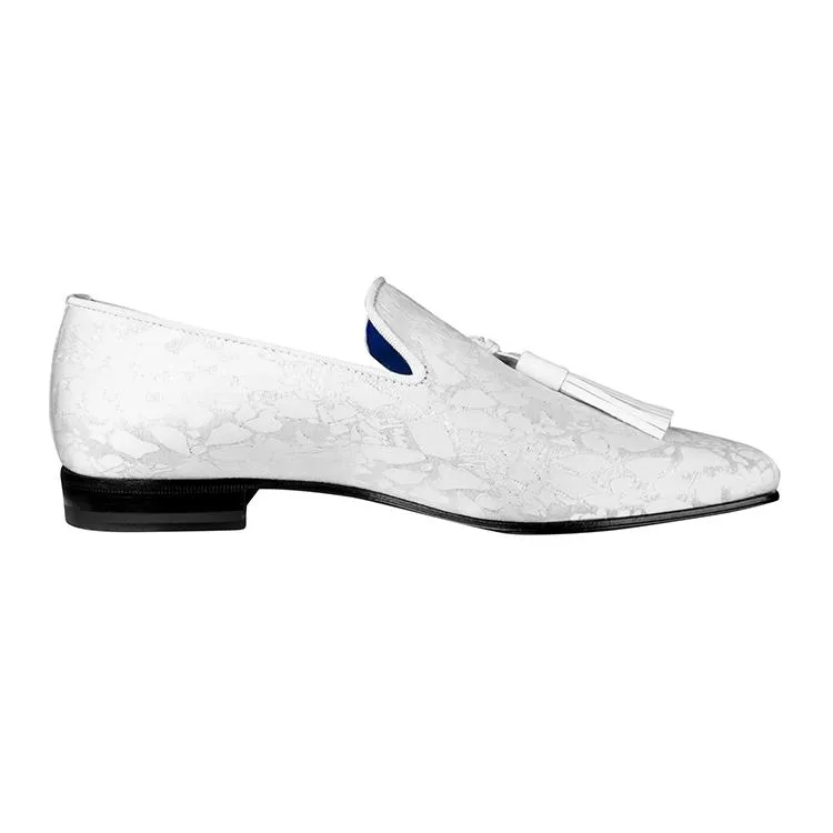 White Stella Tassel Loafer