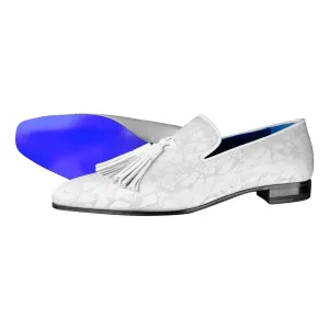 White Stella Tassel Loafer