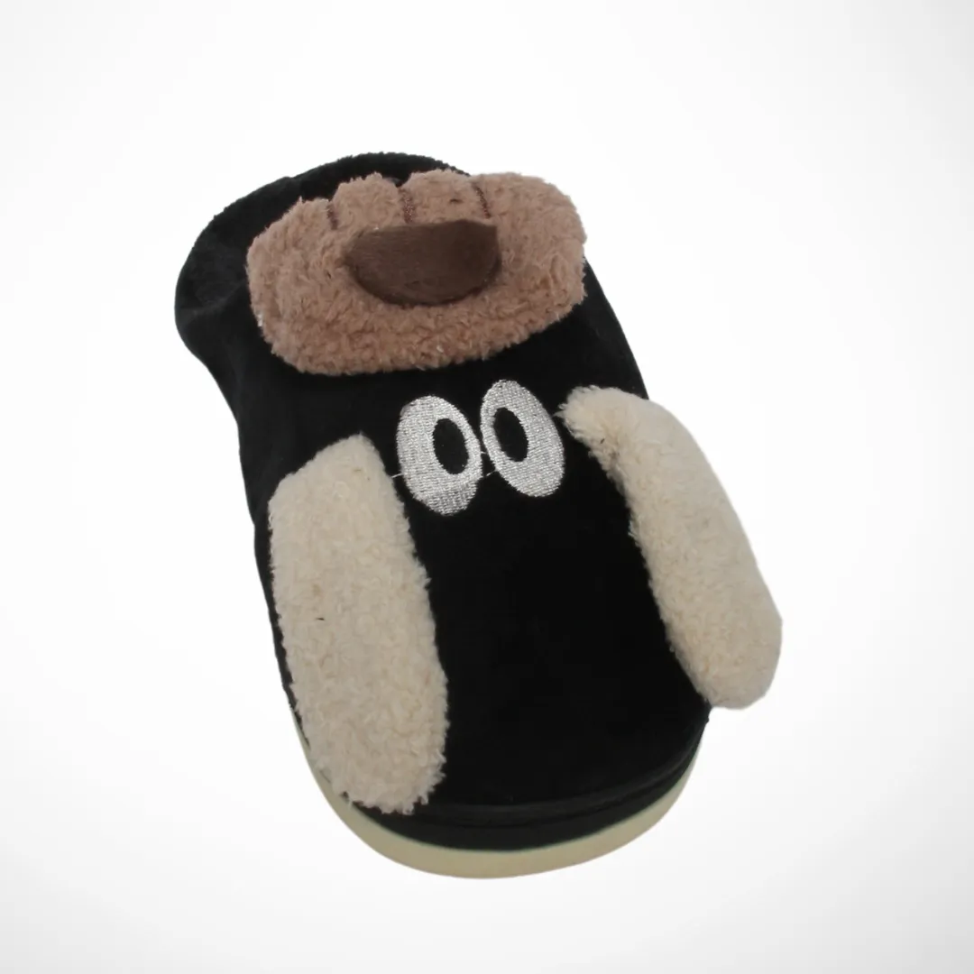 Women Slipper Dog (Black)