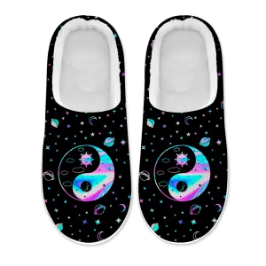 Yinyang Galaxy Women's Plush Slippers