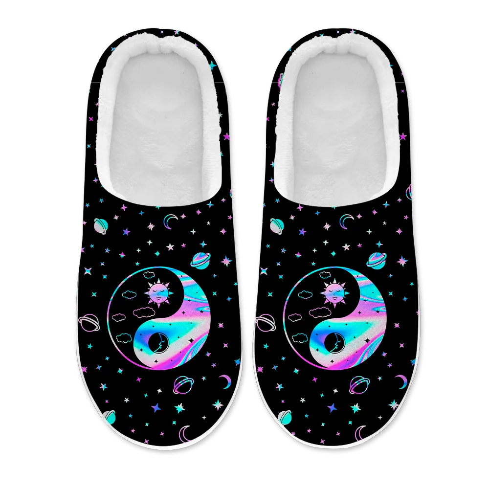 Yinyang Galaxy Women's Plush Slippers